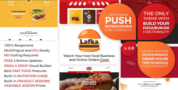 [Nulled] Lafka v2.4.1 - WooCommerce Theme for Burger Pizza Fast Food Delivery & Restaurant WordPress