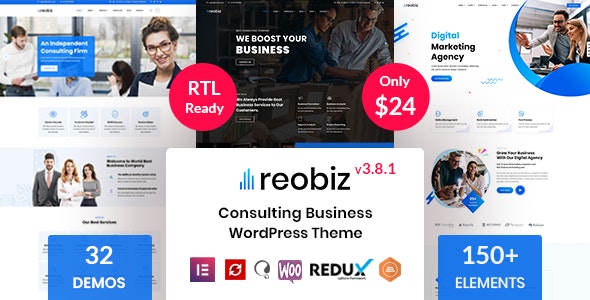 [Nulled] Reobiz v3.8.1 - Consulting Business WordPress Theme